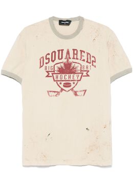 DSQUARED2: Футболка с принтом 