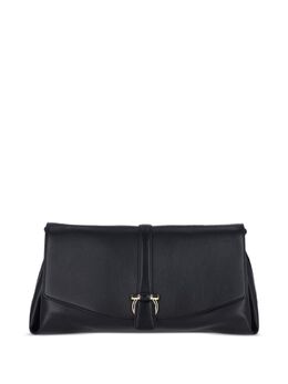 Ferragamo: Чёрная сумка  Gancini