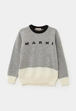 Marni: Серый свитер 