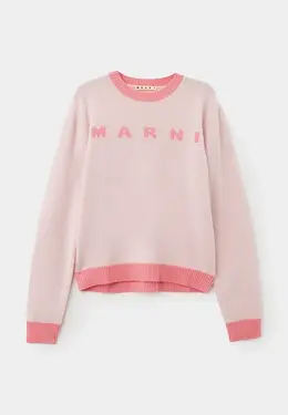 Marni: Розовый свитер 