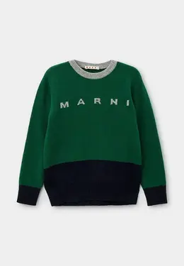 Marni: Зелёный свитер 