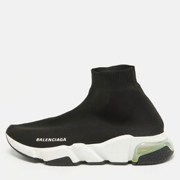 Balenciaga: Чёрные кроссовки  Speed