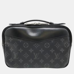 Louis Vuitton: Чёрный клатч 