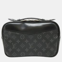 Louis Vuitton: Чёрный клатч 