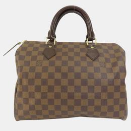 Louis Vuitton: Коричневая сумка  Speedy 30