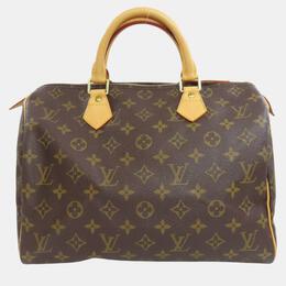 Louis Vuitton: Коричневая сумка  Speedy 30