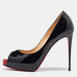 Christian Louboutin: Чёрные босоножки 