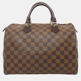 Louis Vuitton: Коричневая сумка  Speedy 30