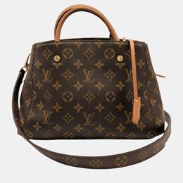 Louis Vuitton: Коричневая сумка  Montaigne