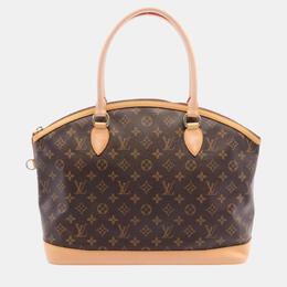 Louis Vuitton: Коричневая сумка-шоппер  Lockit