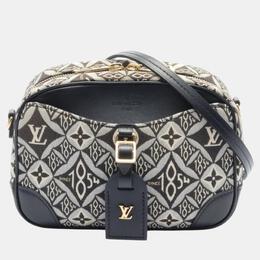 Louis Vuitton: Чёрная сумка  Deauville