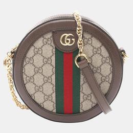 Gucci: Бежевая сумка  Ophidia GG