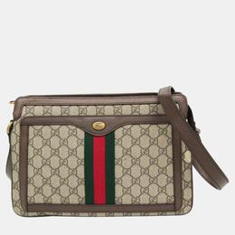 Gucci: Бежевая сумка  Ophidia