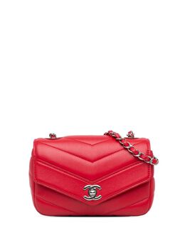 CHANEL Pre-Owned: Красная сумка через плечо 