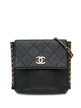 CHANEL Pre-Owned: Чёрная сумка 