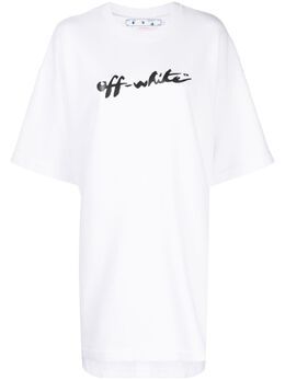 Off-White: Платье с принтом 