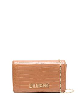 Love Moschino: Коричневая сумка 