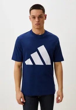 adidas: Синяя футболка 