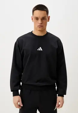 adidas: Чёрный свитшот 