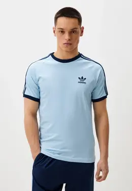 adidas Originals: Голубая футболка 