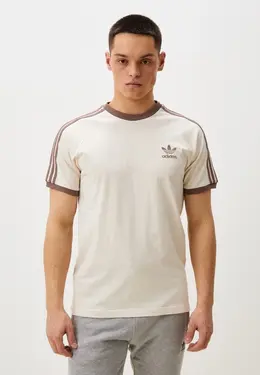 adidas Originals: Бежевая футболка 