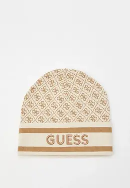 Guess: Бежевая шапка 