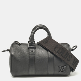 Louis Vuitton: Чёрная сумка  Keepall