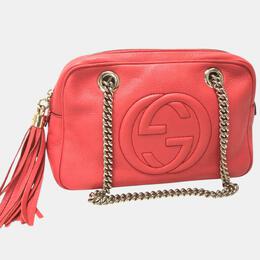 Gucci: Розовая сумка  Interlocking G