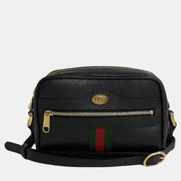 Gucci: Чёрная сумка  Ophidia