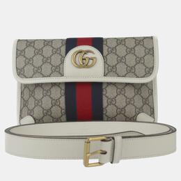 Gucci: Бежевая сумка  Ophidia