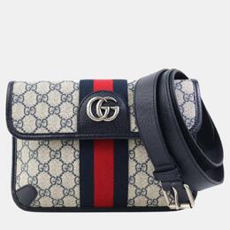 Gucci: Синяя сумка  Ophidia GG