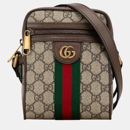 Gucci: Бежевая сумка  GG Supreme