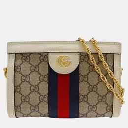 Gucci: Бежевая сумка  Ophidia