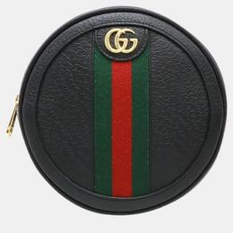 Gucci: Чёрный рюкзак  GG Marmont