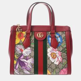 Gucci: Красная сумка-шоппер  GG Supreme