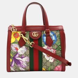 Gucci: Красная сумка  Ophidia GG