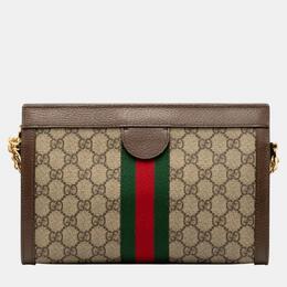 Gucci: Бежевая сумка  GG Supreme