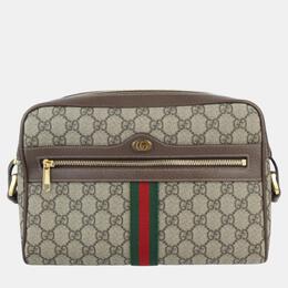 Gucci: Бежевая сумка  Ophidia GG