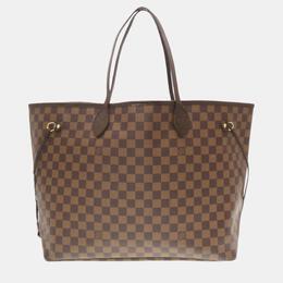 Louis Vuitton: Коричневая сумка-шоппер  Neverfull