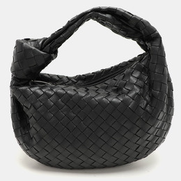 Bottega Veneta: Чёрная сумка  Intrecciato