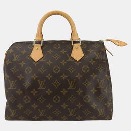 Louis Vuitton: Коричневая сумка  Speedy 30