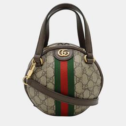 Gucci: Бежевая сумка  Ophidia GG