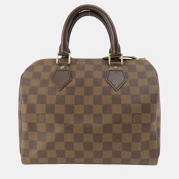 Louis Vuitton: Коричневая сумка  Speedy 25