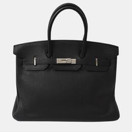 Hermes: Чёрная сумка  Birkin 35