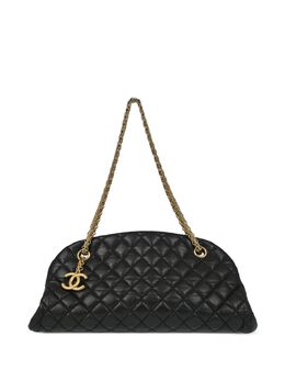 CHANEL Pre-Owned: Чёрная сумка-шоппер 