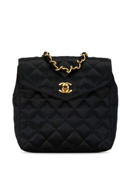 CHANEL Pre-Owned: Чёрная сумка через плечо 