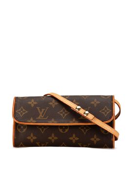 Louis Vuitton Pre-Owned: Коричневая сумка через плечо 