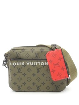 Louis Vuitton Pre-Owned: Зелёная сумка 