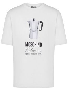 Moschino: Футболка с принтом 