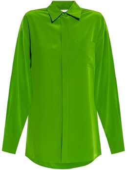 Sportmax: Шёлковая рубашка 
